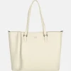 Shoppers^Duifhuizen Saffiano shopper L creme