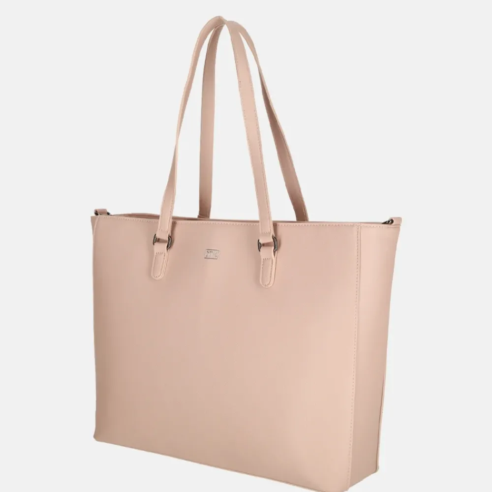 Shoppers^Duifhuizen Saffiano shopper L oudroze