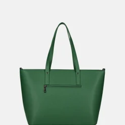 Schoolhandtassen | Shoppers^Duifhuizen Saffiano shopper M papegaai groen