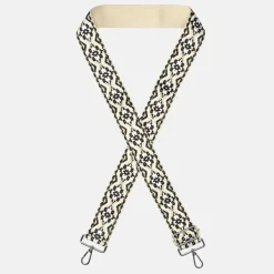 Schouderbanden^Duifhuizen schouderband azteca wit/zwart/beige