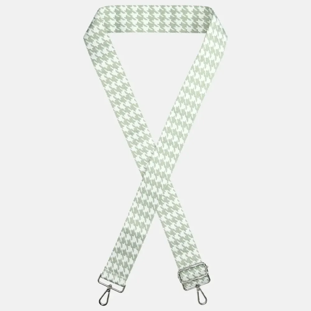 Schouderbanden^Duifhuizen schouderband pied du poule light green