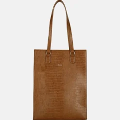Schoolhandtassen | Dames Laptoptassen^Duifhuizen shopper 14 inch cognac