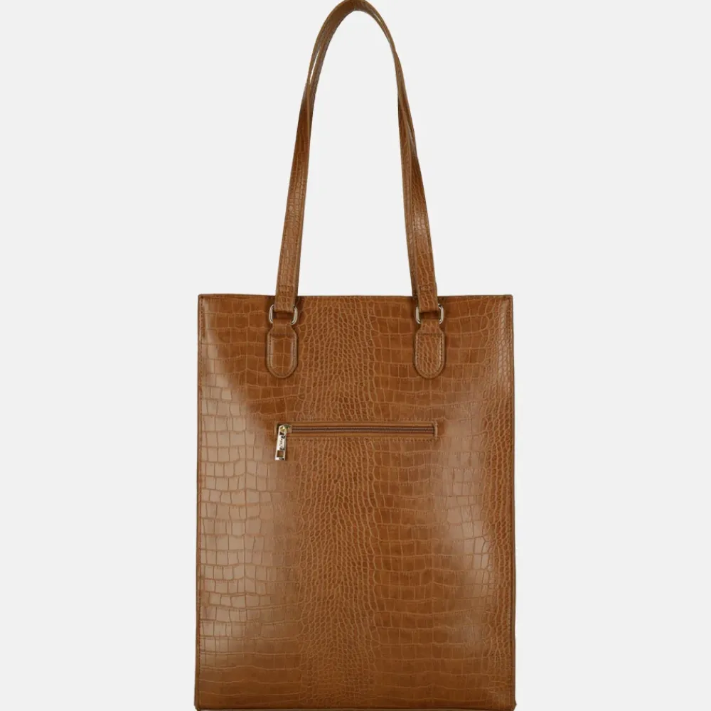 Schoolhandtassen | Dames Laptoptassen^Duifhuizen shopper 14 inch cognac