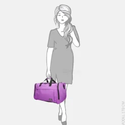 Handbagage Tassen | Weekendtassen^Duifhuizen weekendtas 55 cm lavender