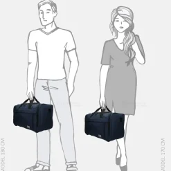 Handbagage Tassen | Weekendtassen^Duifhuizen weekendtas 55 cm oxford blue