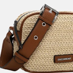 Crossbody Tassen^Emily & Noah Elda crossbody tas raffia sand
