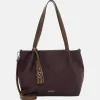 Shoppers^Emily & Noah Elke shopper dark wine