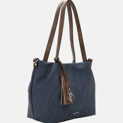 Shoppers^Emily & Noah Elke shopper blue/taupe