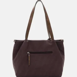 Shoppers^Emily & Noah Elke shopper dark wine