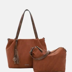 Shoppers^Emily & Noah Elke shopper cognac