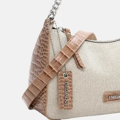 Crossbody Tassen^Emily & Noah Emilia crossbody tas taupe