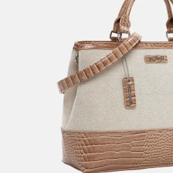 Handtassen^Emily & Noah Emilia handtas M taupe