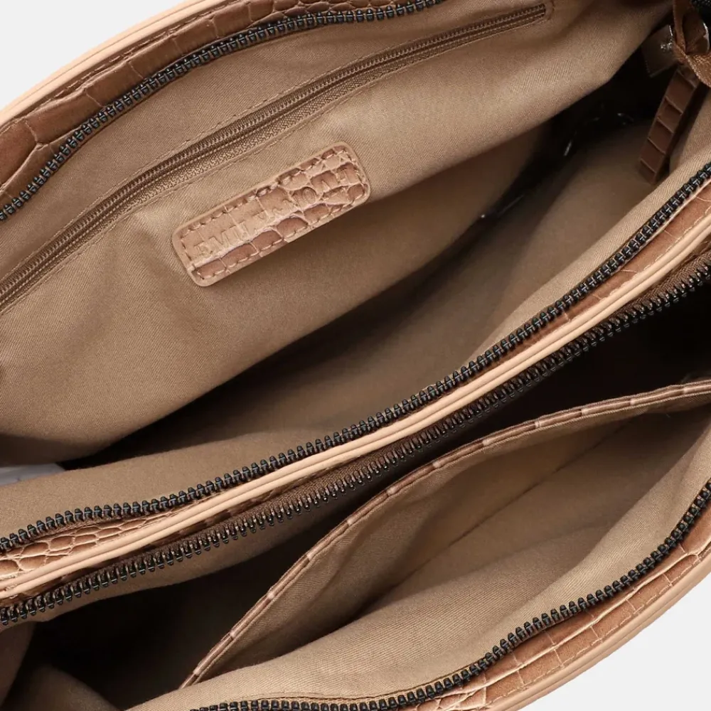 Handtassen^Emily & Noah Emilia handtas M taupe