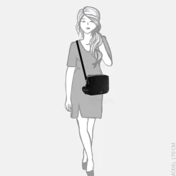 Crossbody Tassen^Emily & Noah Enie crossbody tas black