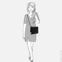Crossbody Tassen^Emily & Noah Enna crossbody tas L black