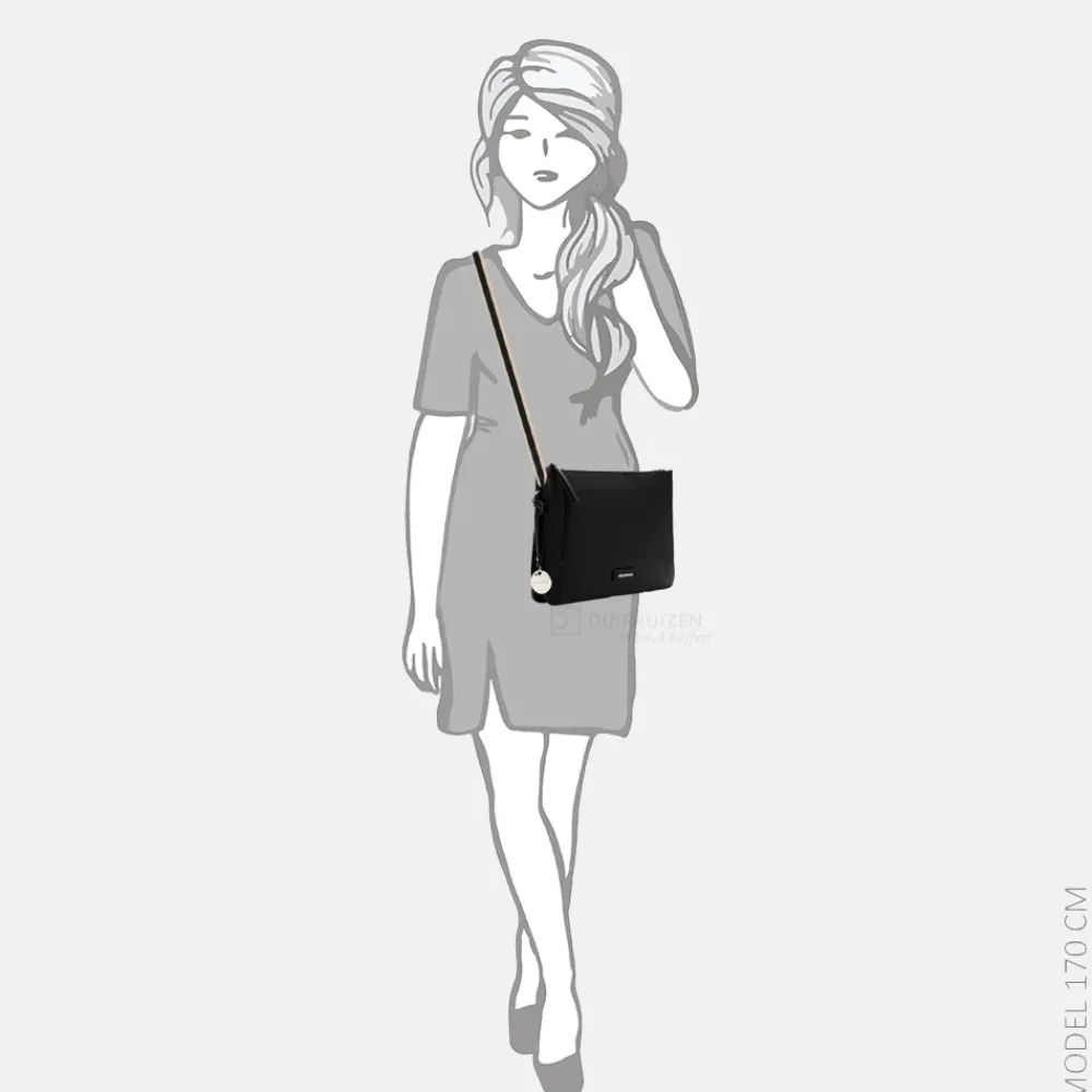 Crossbody Tassen^Emily & Noah Enna crossbody tas L black