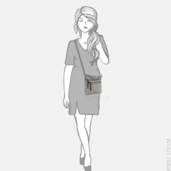 Crossbody Tassen^Emily & Noah Esther crossbody tas khaki