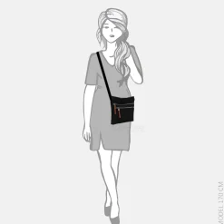 Crossbody Tassen^Emily & Noah Esther crossbody tas black