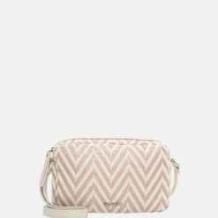 Crossbody Tassen^Emily & Noah Raffia crossbody tas pink salt