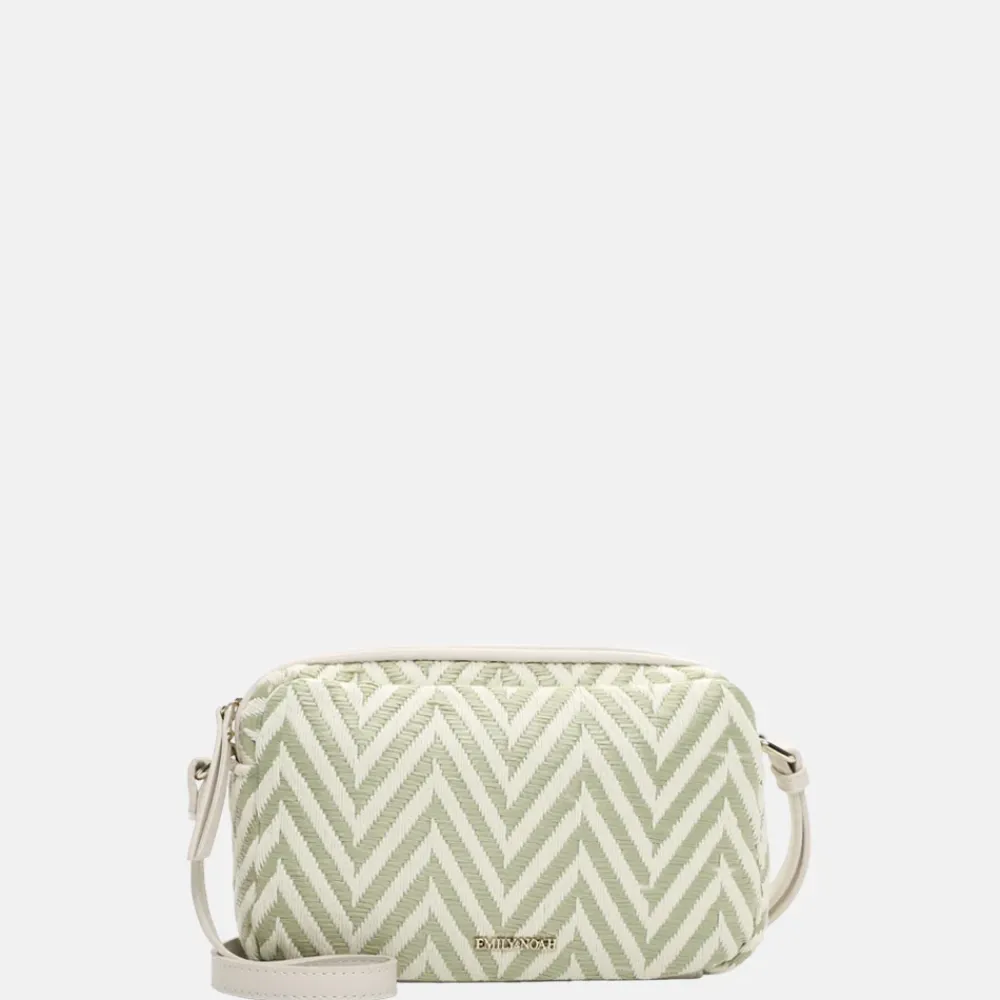 Crossbody Tassen^Emily & Noah Raffia crossbody tas pistachio