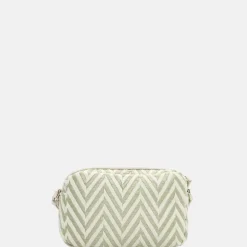 Crossbody Tassen^Emily & Noah Raffia crossbody tas pistachio