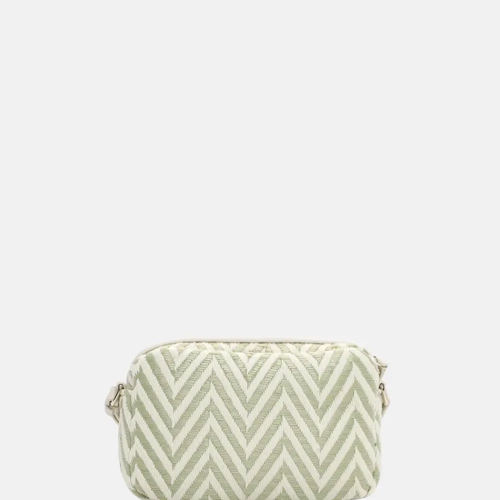 Crossbody Tassen^Emily & Noah Raffia crossbody tas pistachio