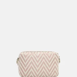 Crossbody Tassen^Emily & Noah Raffia crossbody tas pink salt