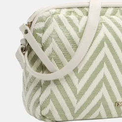 Crossbody Tassen^Emily & Noah Raffia crossbody tas pistachio