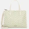 Handtassen^Emily & Noah Raffia handtas M pistachio