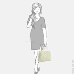 Handtassen^Emily & Noah Raffia handtas M pistachio