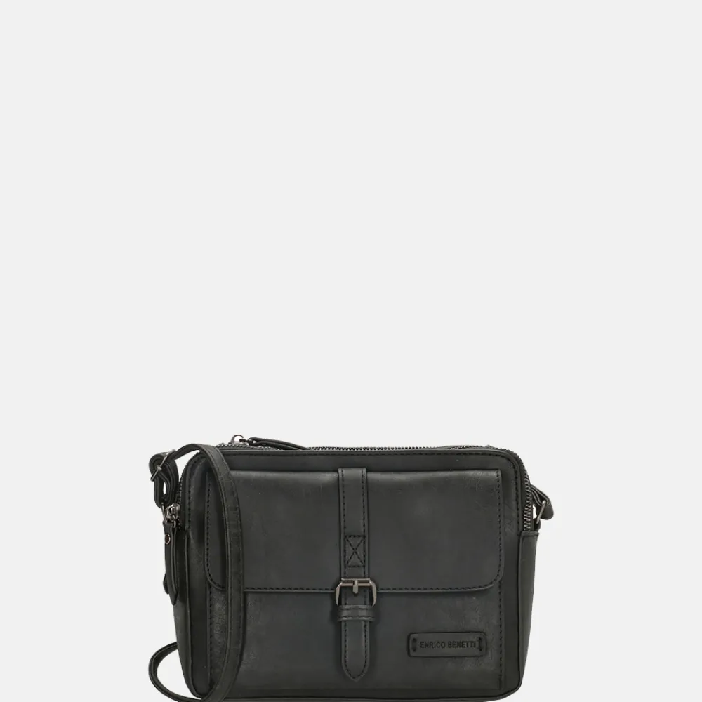 Crossbody Tassen^Enrico Benetti Amy crossbody tas zwart