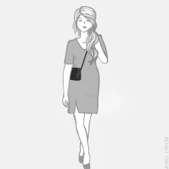 Crossbody Tassen^Enrico Benetti Amy crossbody tas zwart