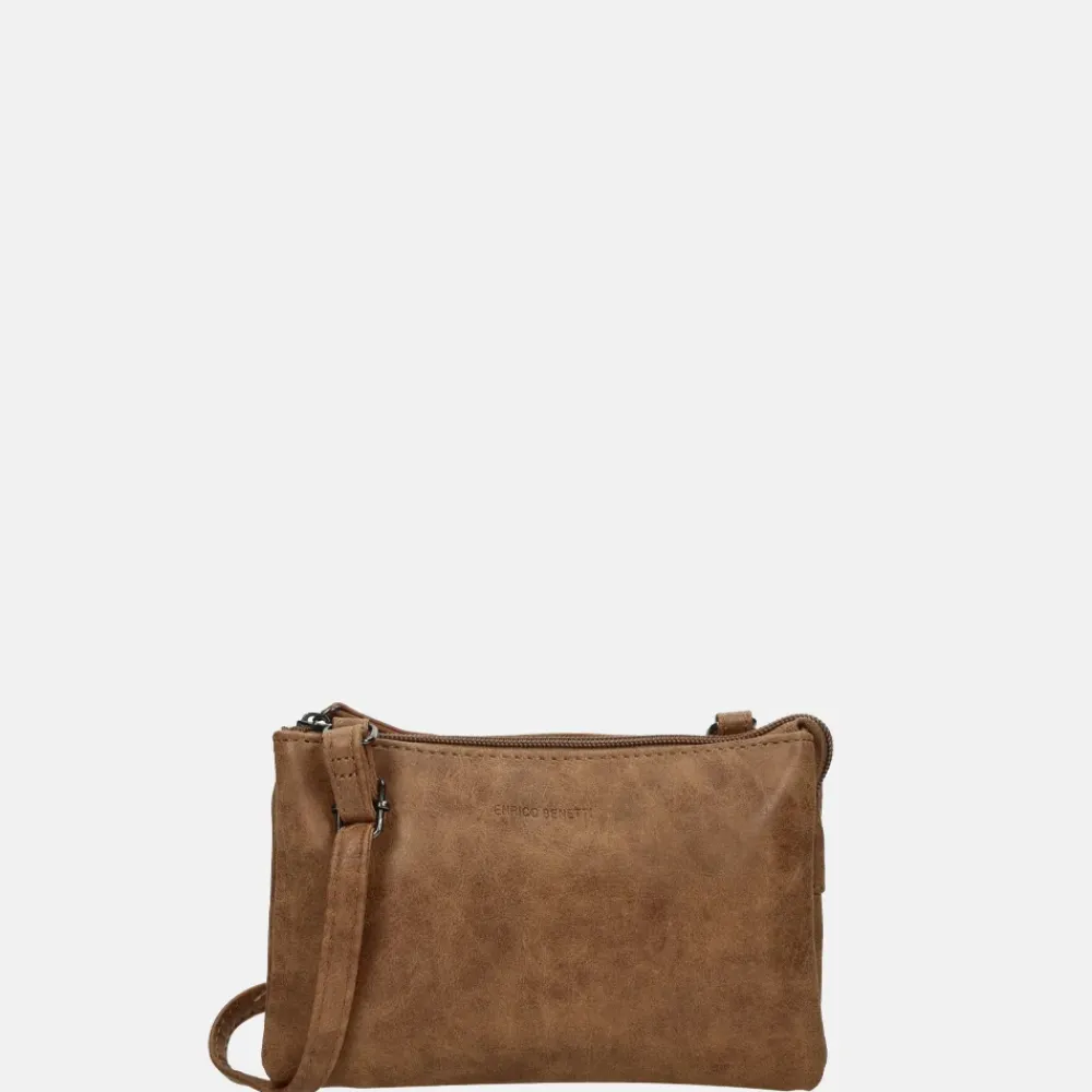 Crossbody Tassen^Enrico Benetti Anna crossbody tas camel