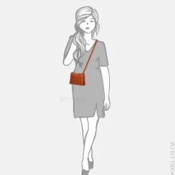 Crossbody Tassen^Enrico Benetti Anna crossbody tas rust