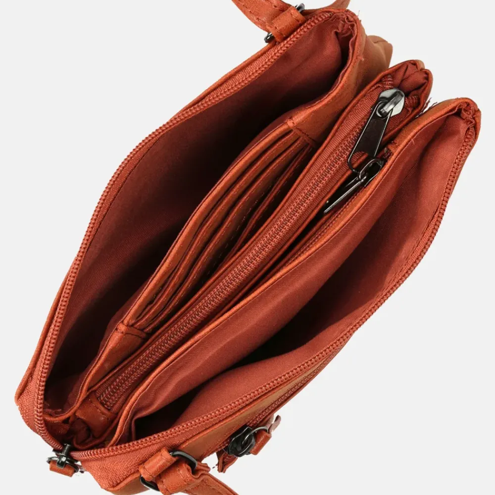 Crossbody Tassen^Enrico Benetti Anna crossbody tas rust