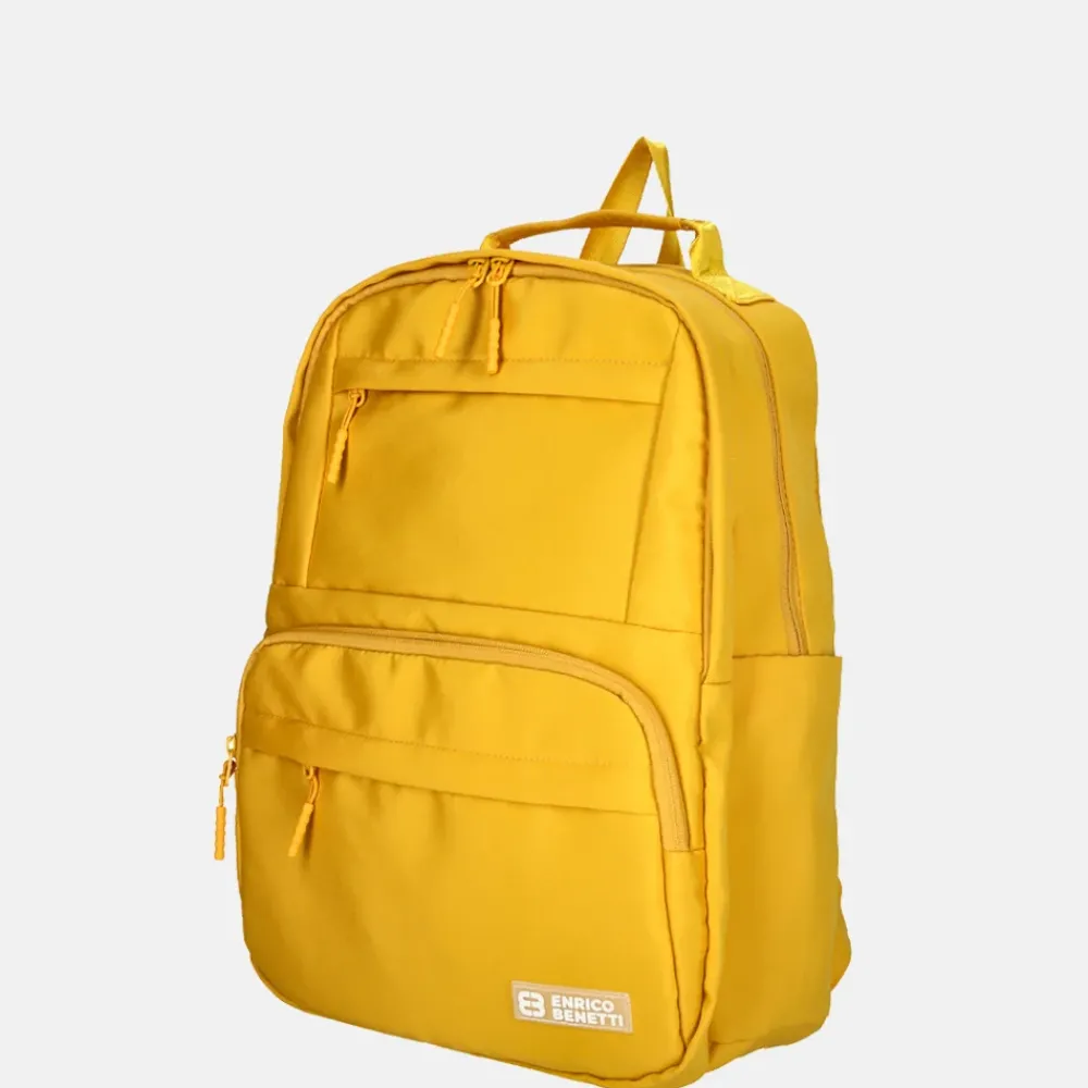 School Rugzakken | School Rugzakken^Enrico Benetti Aruba laptoprugzak 13 inch geel