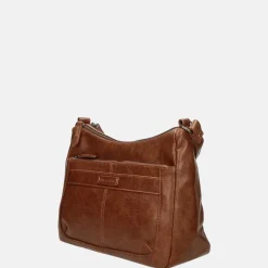Crossbody Tassen^Enrico Benetti Caen crossbody tas cognac