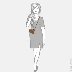 Crossbody Tassen^Enrico Benetti crossbody tas camel