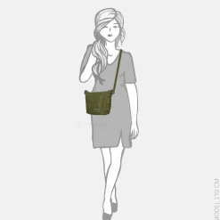 Crossbody Tassen^Enrico Benetti Demi crossbody tas olijfgroen