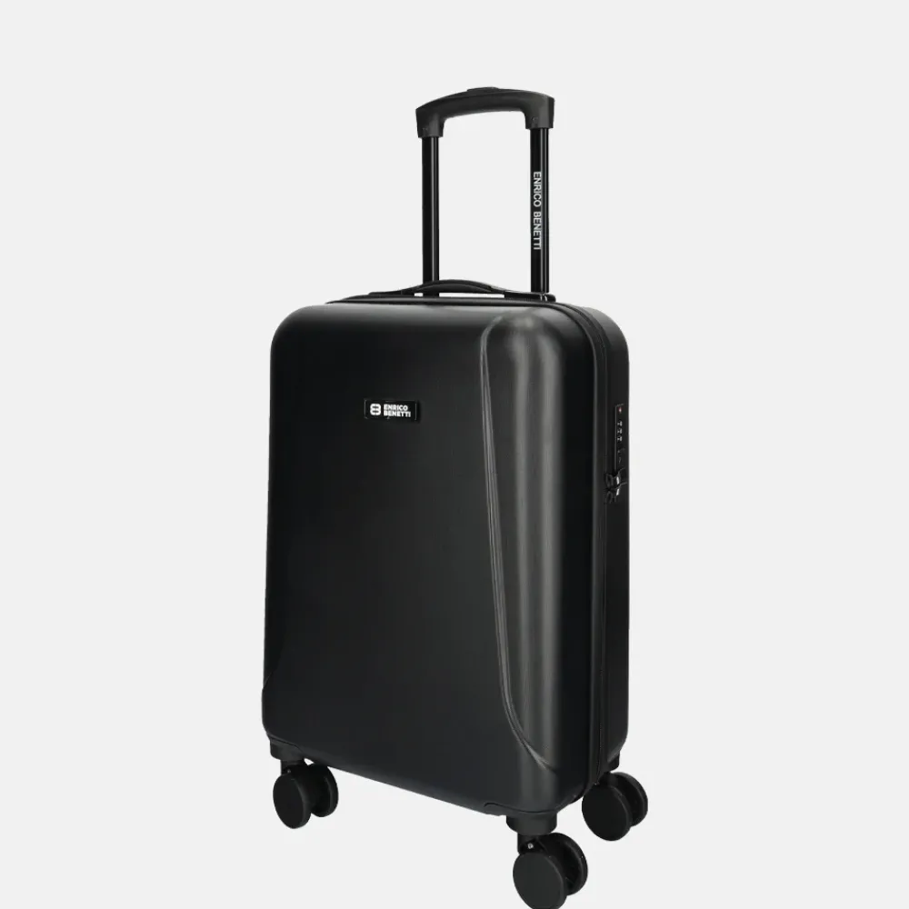Handbagage Koffers^Enrico Benetti Edmonton handbagage koffer 55 cm zwart