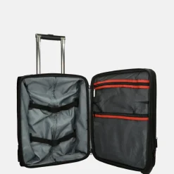 Handbagage Koffers^Enrico Benetti Frankfurt handbagage koffer 17 inch zwart
