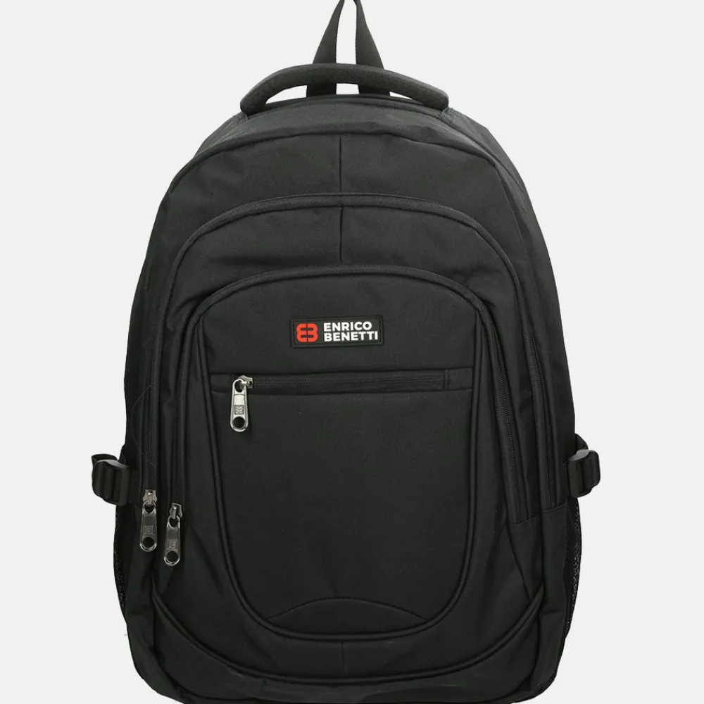 School Rugzakken | School Rugzakken^Enrico Benetti Hamburg laptoprugzak 17 inch zwart