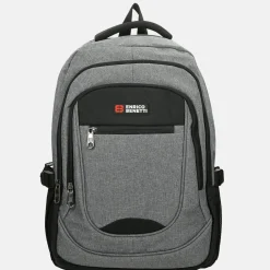 School Rugzakken | School Rugzakken^Enrico Benetti Hamburg laptoprugzak 17 inch lichtgrijs