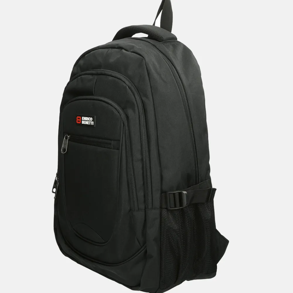 School Rugzakken | School Rugzakken^Enrico Benetti Hamburg laptoprugzak 17 inch zwart