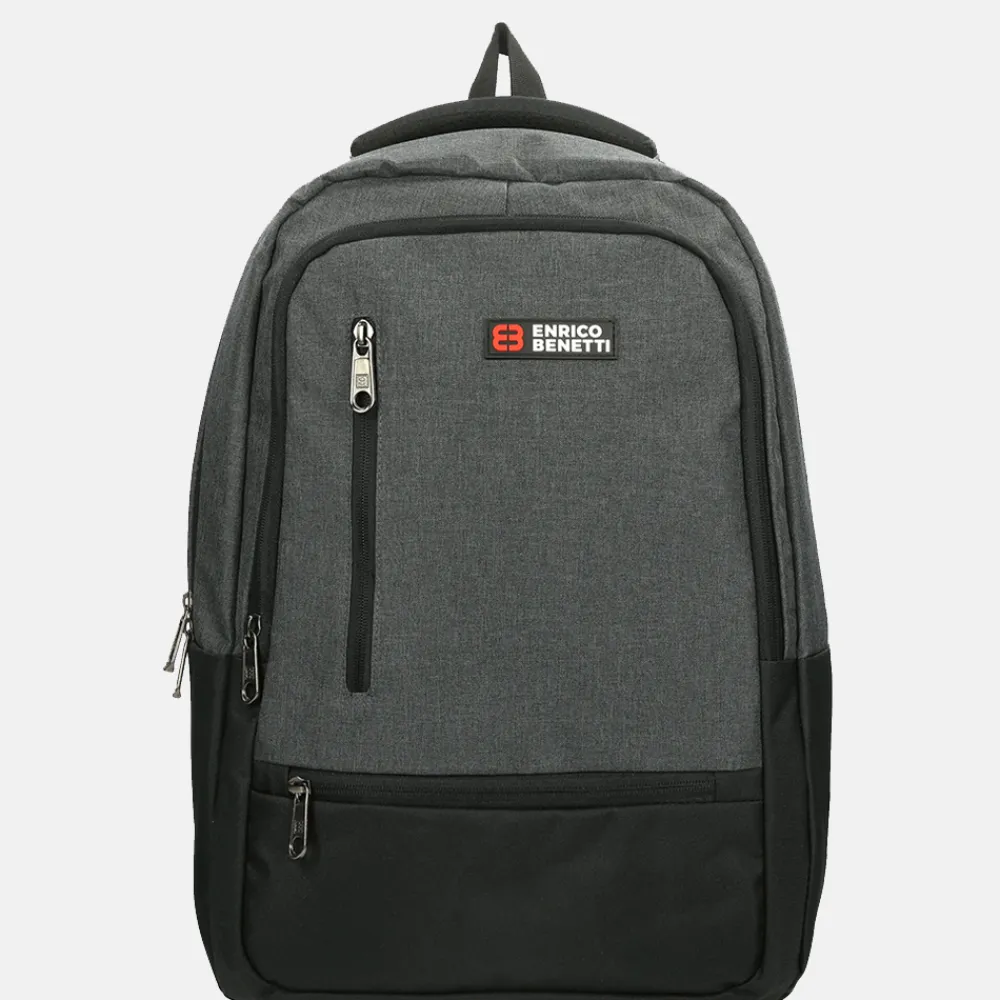 School Rugzakken | School Rugzakken^Enrico Benetti Hamburg rugzak 15 inch grijs