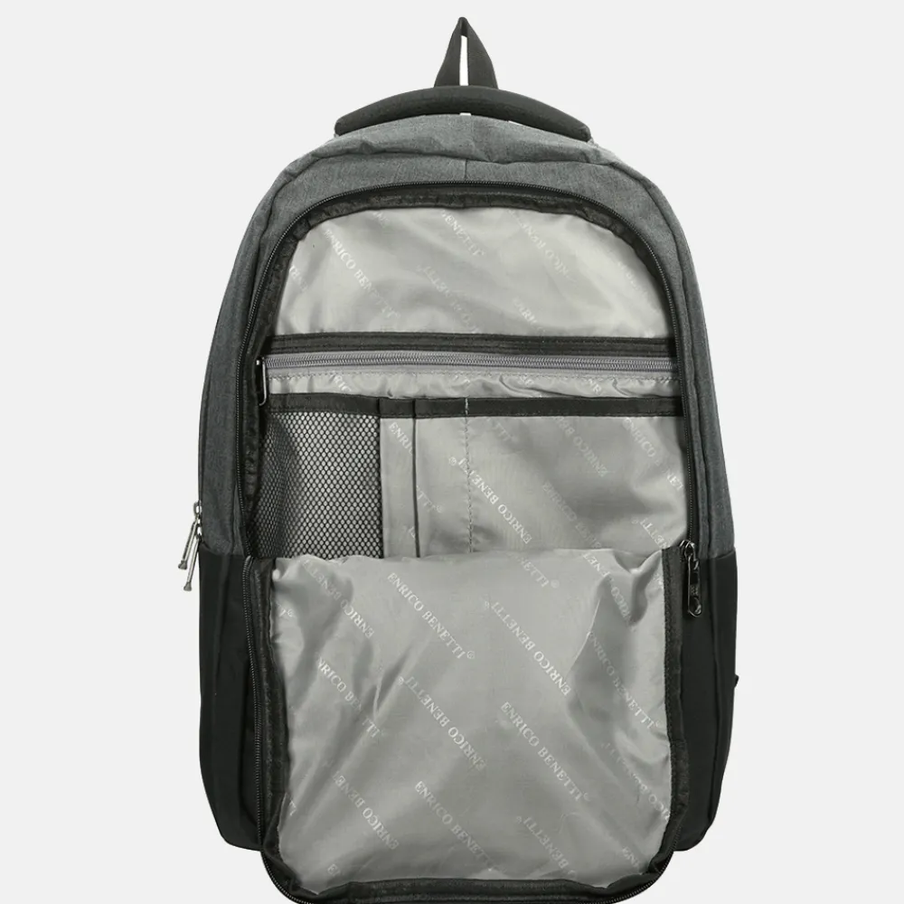 School Rugzakken | School Rugzakken^Enrico Benetti Hamburg rugzak 15 inch grijs