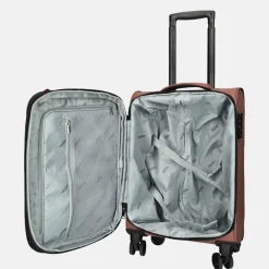 Handbagage Koffers^Enrico Benetti handbagage koffer 55 cm oudroze