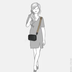 Crossbody Tassen^Enrico Benetti Indy crossbody tas zwart