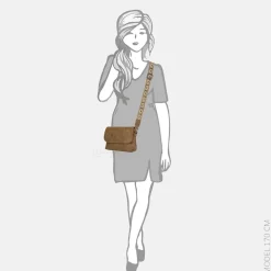 Crossbody Tassen^Enrico Benetti Indy crossbody tas camel