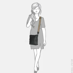 Crossbody Tassen^Enrico Benetti Indy crossbody tas zwart